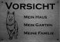 Preview: ld Afghanischer Windhund VORSICHT Mein Haus mein Garten meine Familie